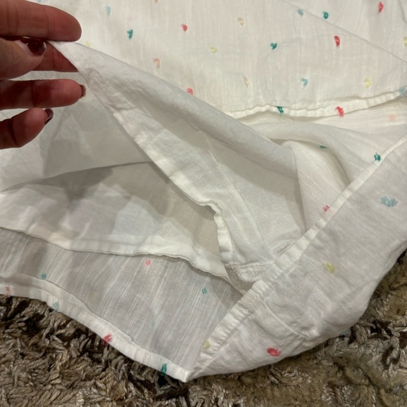 Talbots White Top with Multicolor Embroidery - Picture 12 of 13